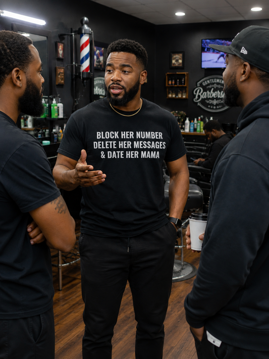 Block Her Number Delete Her Messages And Date Her Mama T-Shirt